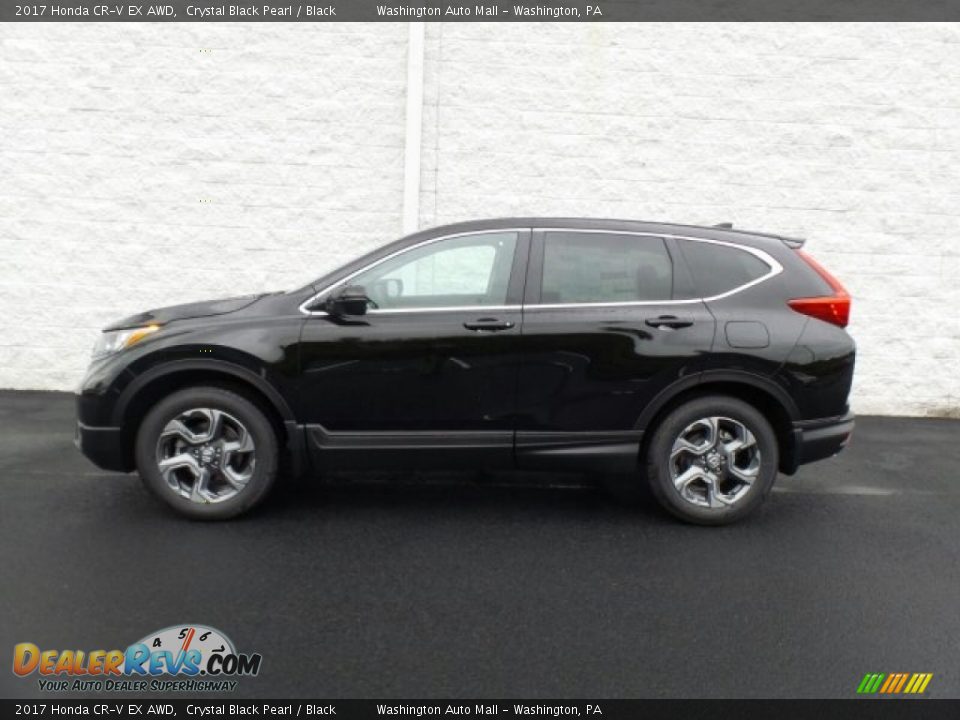 2017 Honda CR-V EX AWD Crystal Black Pearl / Black Photo #6
