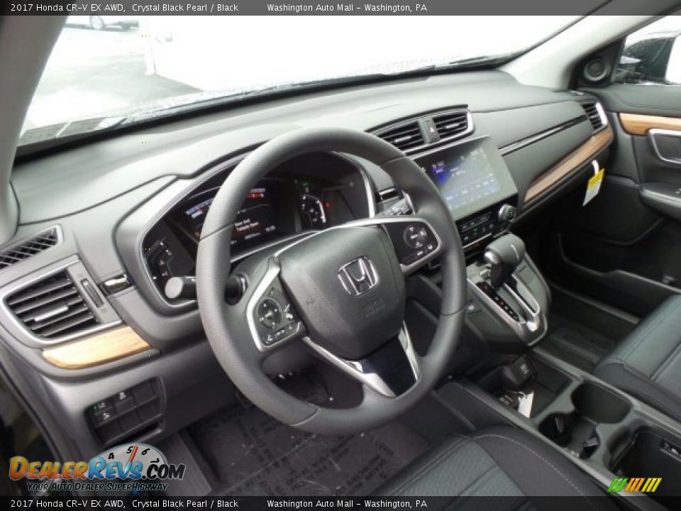 2017 Honda CR-V EX AWD Crystal Black Pearl / Black Photo #8