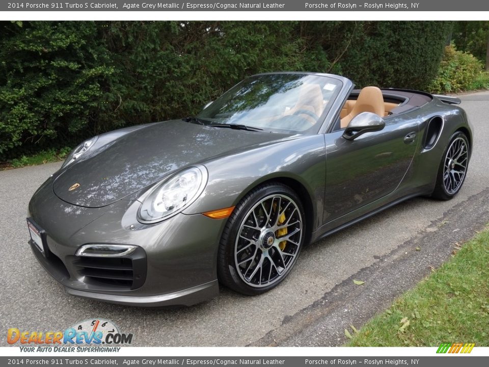 Front 3/4 View of 2014 Porsche 911 Turbo S Cabriolet Photo #1