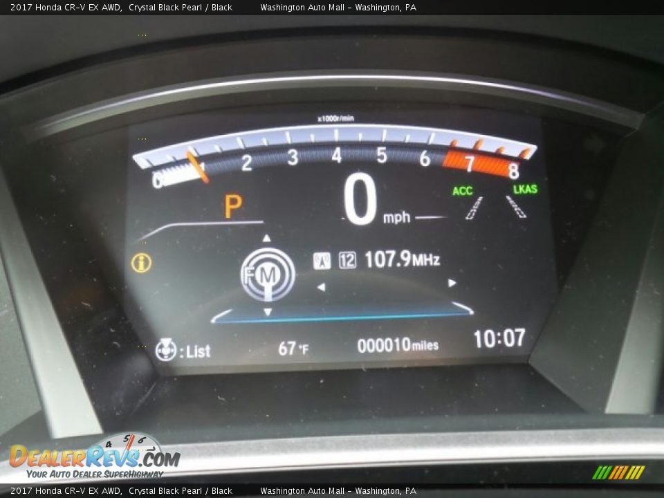 2017 Honda CR-V EX AWD Crystal Black Pearl / Black Photo #17