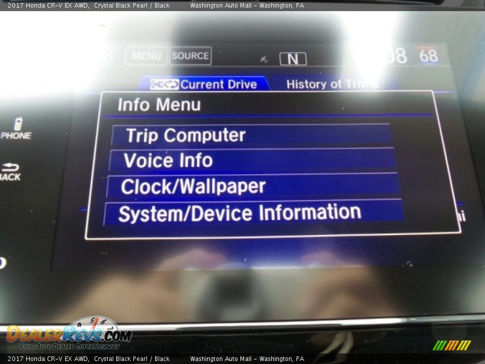 2017 Honda CR-V EX AWD Crystal Black Pearl / Black Photo #24