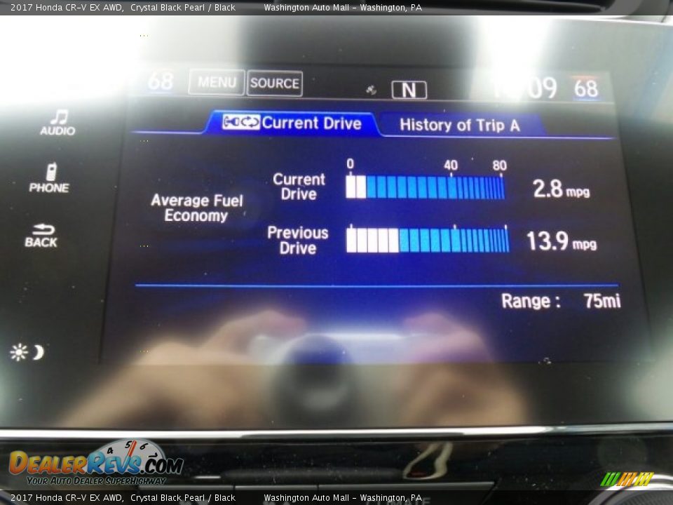 2017 Honda CR-V EX AWD Crystal Black Pearl / Black Photo #25