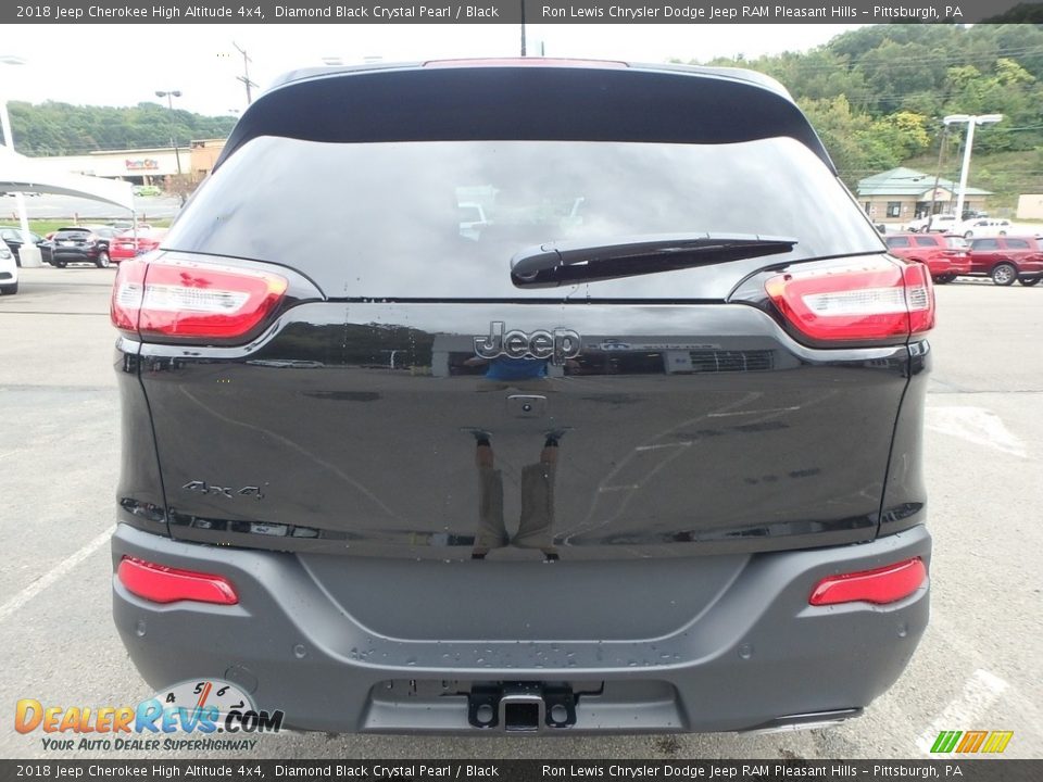 2018 Jeep Cherokee High Altitude 4x4 Diamond Black Crystal Pearl / Black Photo #4