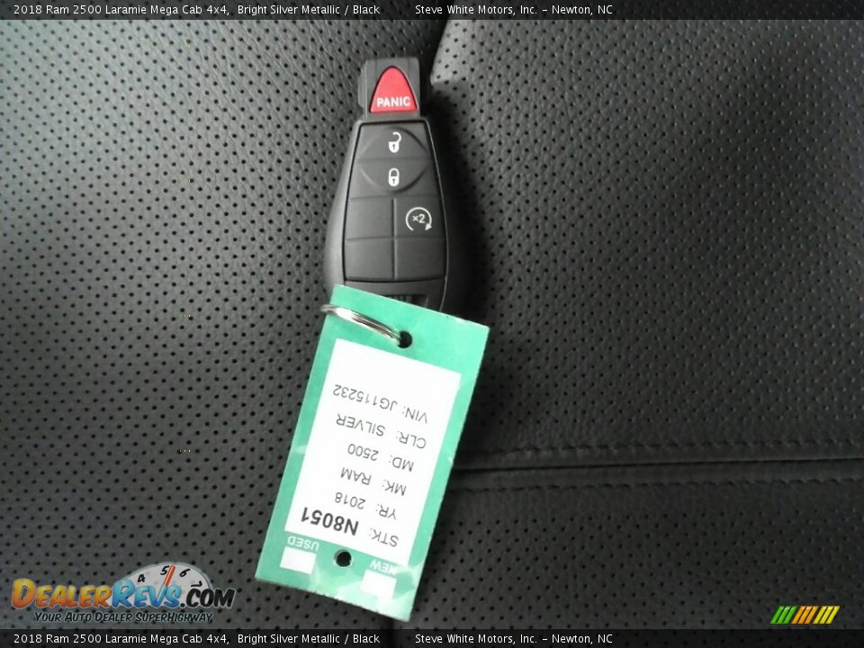 2018 Ram 2500 Laramie Mega Cab 4x4 Bright Silver Metallic / Black Photo #36
