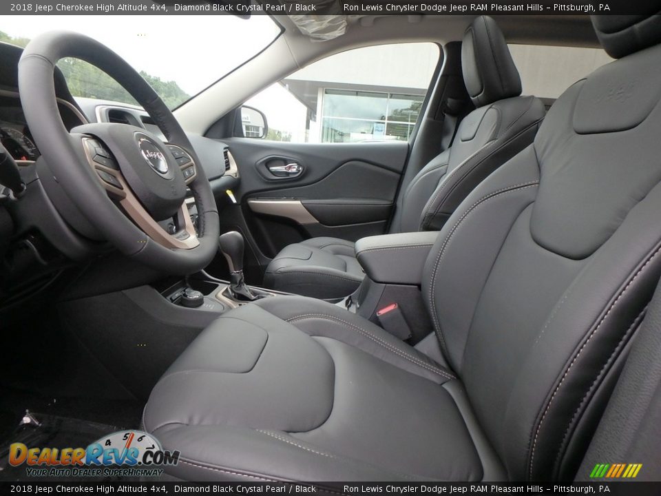 2018 Jeep Cherokee High Altitude 4x4 Diamond Black Crystal Pearl / Black Photo #10