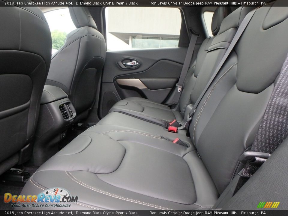 2018 Jeep Cherokee High Altitude 4x4 Diamond Black Crystal Pearl / Black Photo #11