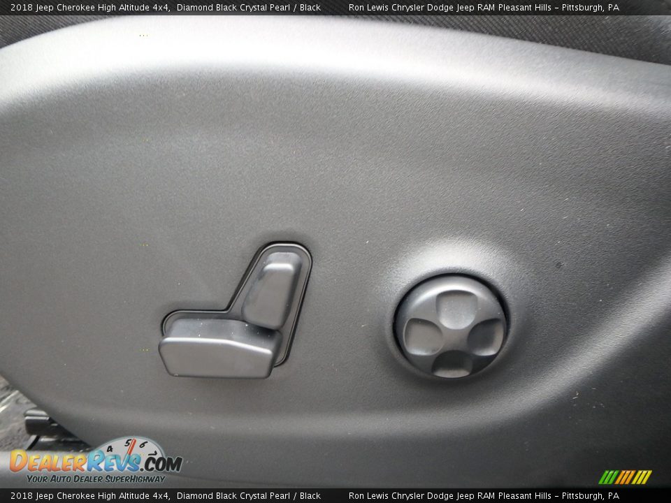 2018 Jeep Cherokee High Altitude 4x4 Diamond Black Crystal Pearl / Black Photo #15