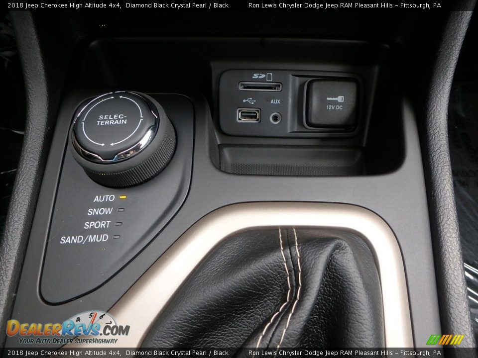 2018 Jeep Cherokee High Altitude 4x4 Diamond Black Crystal Pearl / Black Photo #19