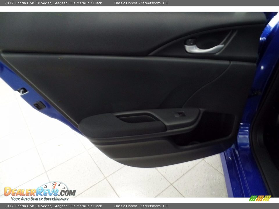 2017 Honda Civic EX Sedan Aegean Blue Metallic / Black Photo #6