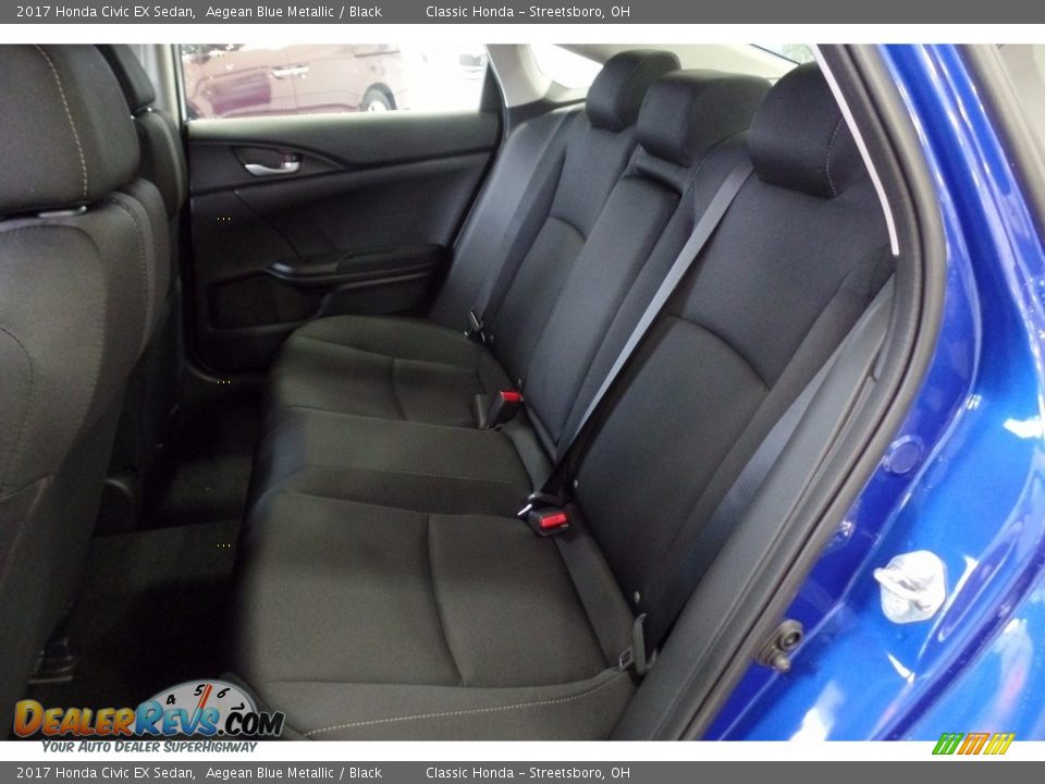 2017 Honda Civic EX Sedan Aegean Blue Metallic / Black Photo #9