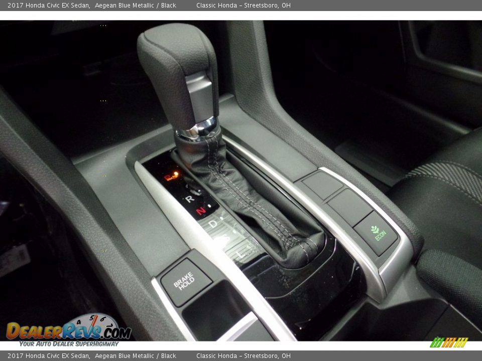 2017 Honda Civic EX Sedan Aegean Blue Metallic / Black Photo #14