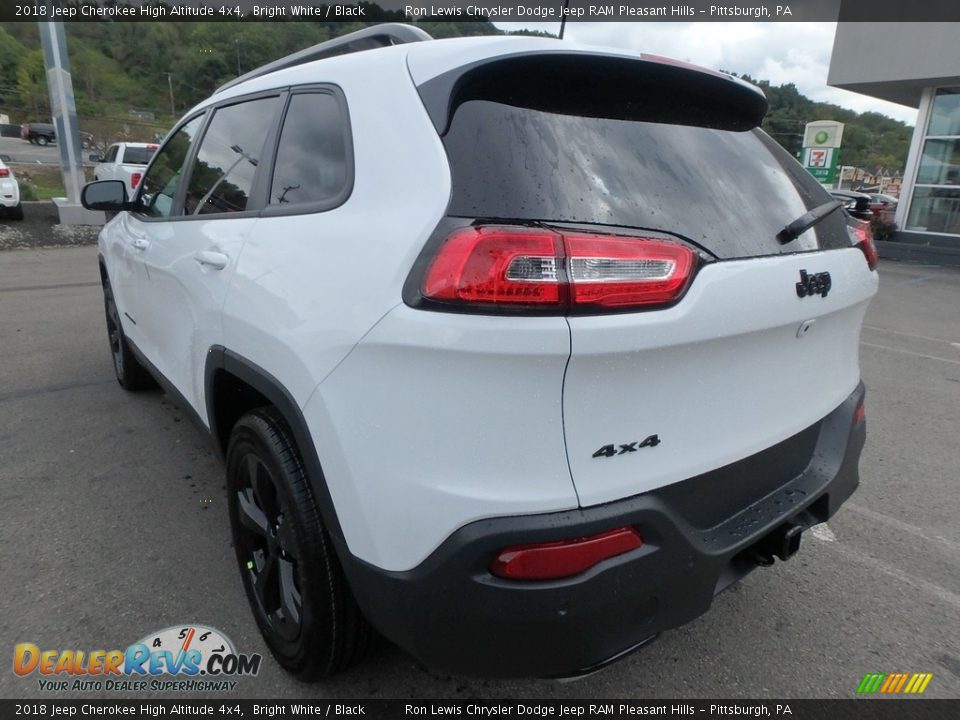 2018 Jeep Cherokee High Altitude 4x4 Bright White / Black Photo #3