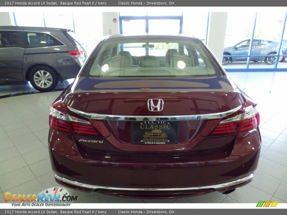 2017 Honda Accord LX Sedan Basque Red Pearl II / Ivory Photo #4