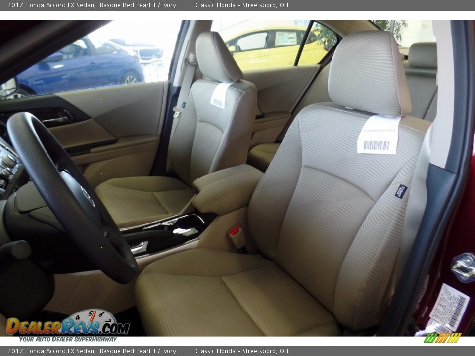 2017 Honda Accord LX Sedan Basque Red Pearl II / Ivory Photo #6