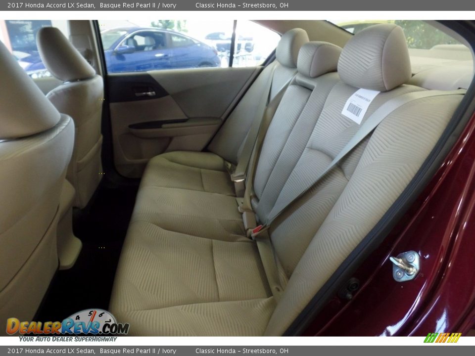 2017 Honda Accord LX Sedan Basque Red Pearl II / Ivory Photo #7