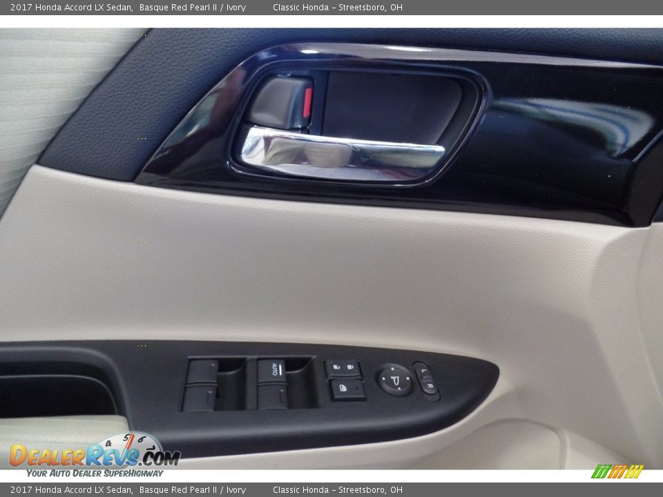 2017 Honda Accord LX Sedan Basque Red Pearl II / Ivory Photo #8