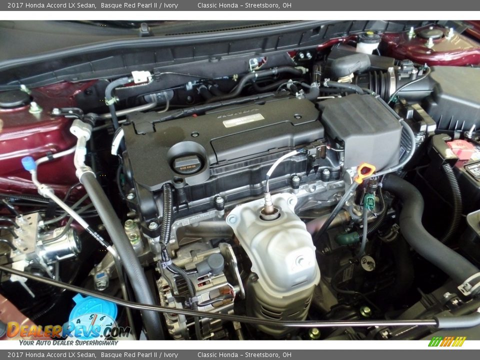 2017 Honda Accord LX Sedan Basque Red Pearl II / Ivory Photo #15