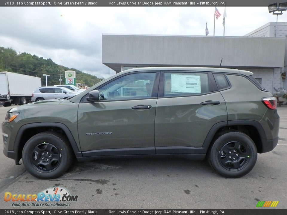 Olive Green Pearl 2018 Jeep Compass Sport Photo #2