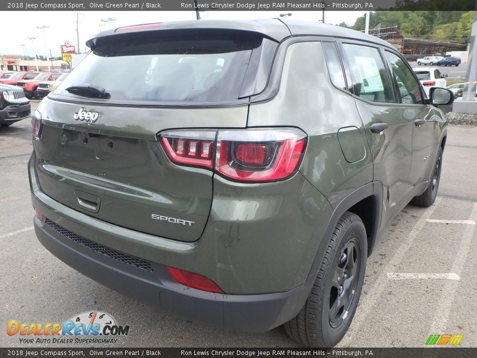 2018 Jeep Compass Sport Olive Green Pearl / Black Photo #5