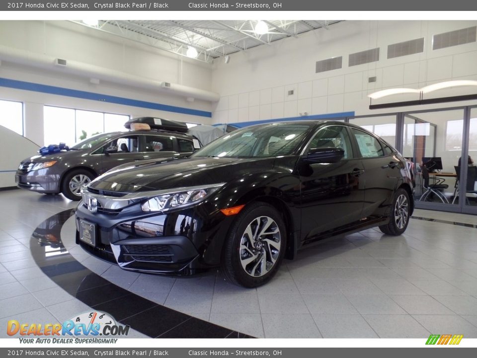 2017 Honda Civic EX Sedan Crystal Black Pearl / Black Photo #1
