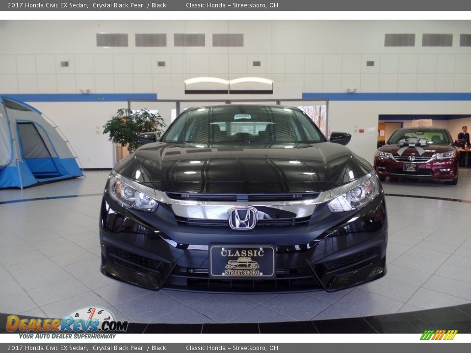 2017 Honda Civic EX Sedan Crystal Black Pearl / Black Photo #2