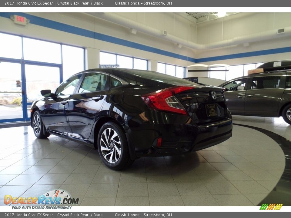 2017 Honda Civic EX Sedan Crystal Black Pearl / Black Photo #4