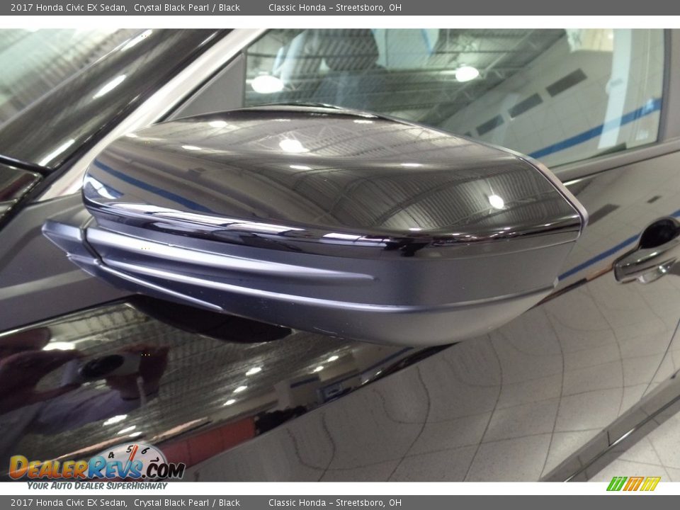 2017 Honda Civic EX Sedan Crystal Black Pearl / Black Photo #7