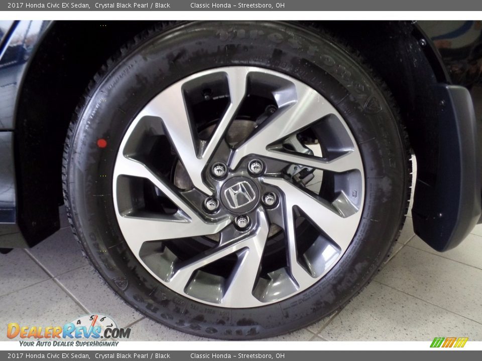 2017 Honda Civic EX Sedan Crystal Black Pearl / Black Photo #10