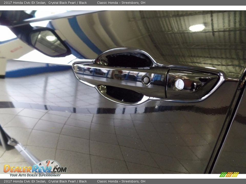 2017 Honda Civic EX Sedan Crystal Black Pearl / Black Photo #11