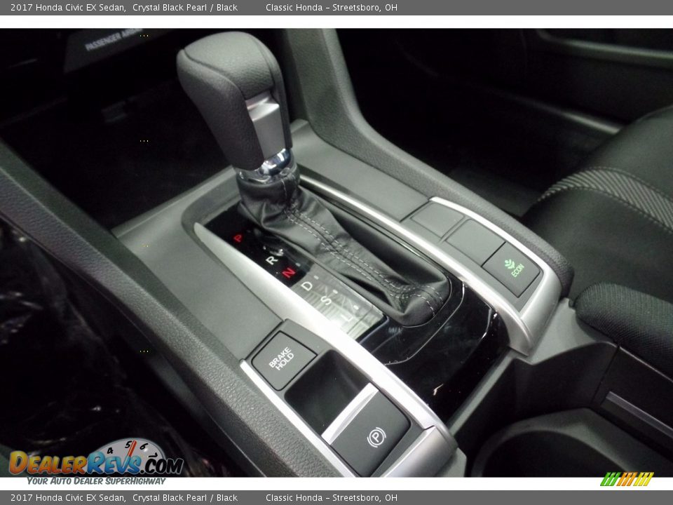 2017 Honda Civic EX Sedan Crystal Black Pearl / Black Photo #17