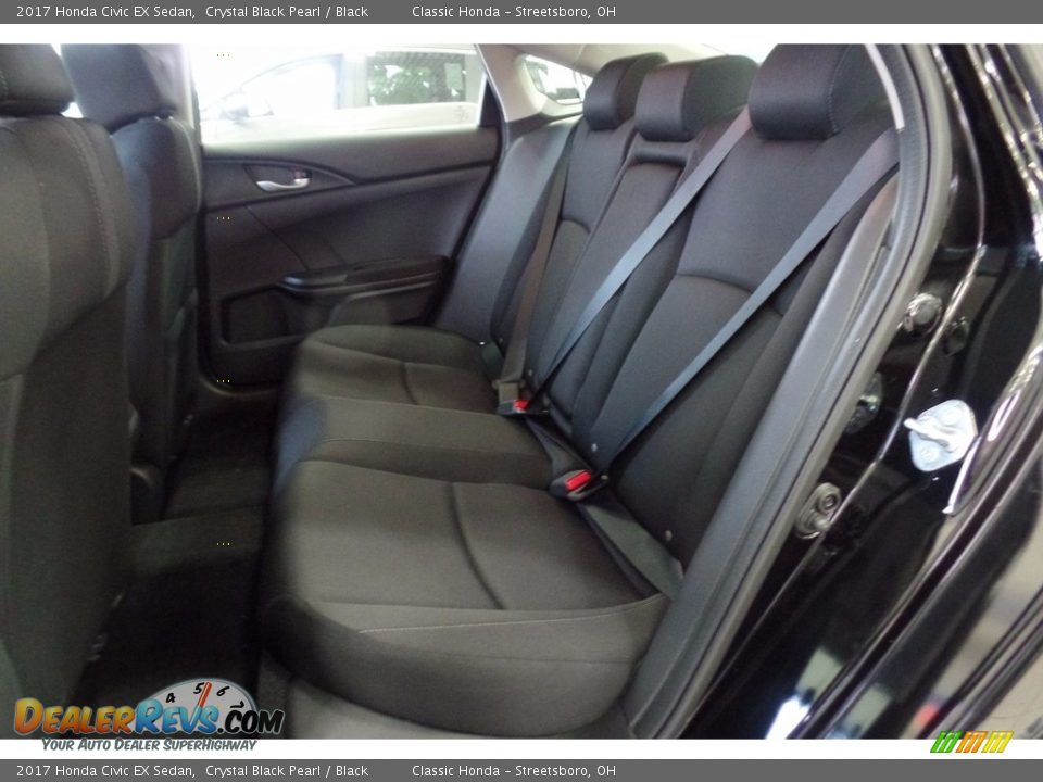 2017 Honda Civic EX Sedan Crystal Black Pearl / Black Photo #22