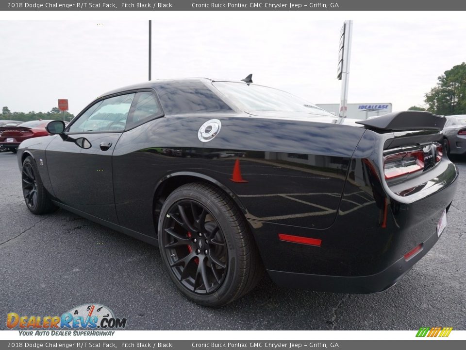 2018 Dodge Challenger R/T Scat Pack Pitch Black / Black Photo #3