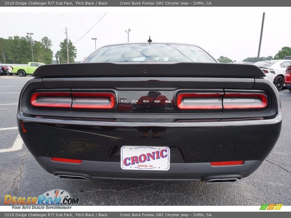 2018 Dodge Challenger R/T Scat Pack Pitch Black / Black Photo #4
