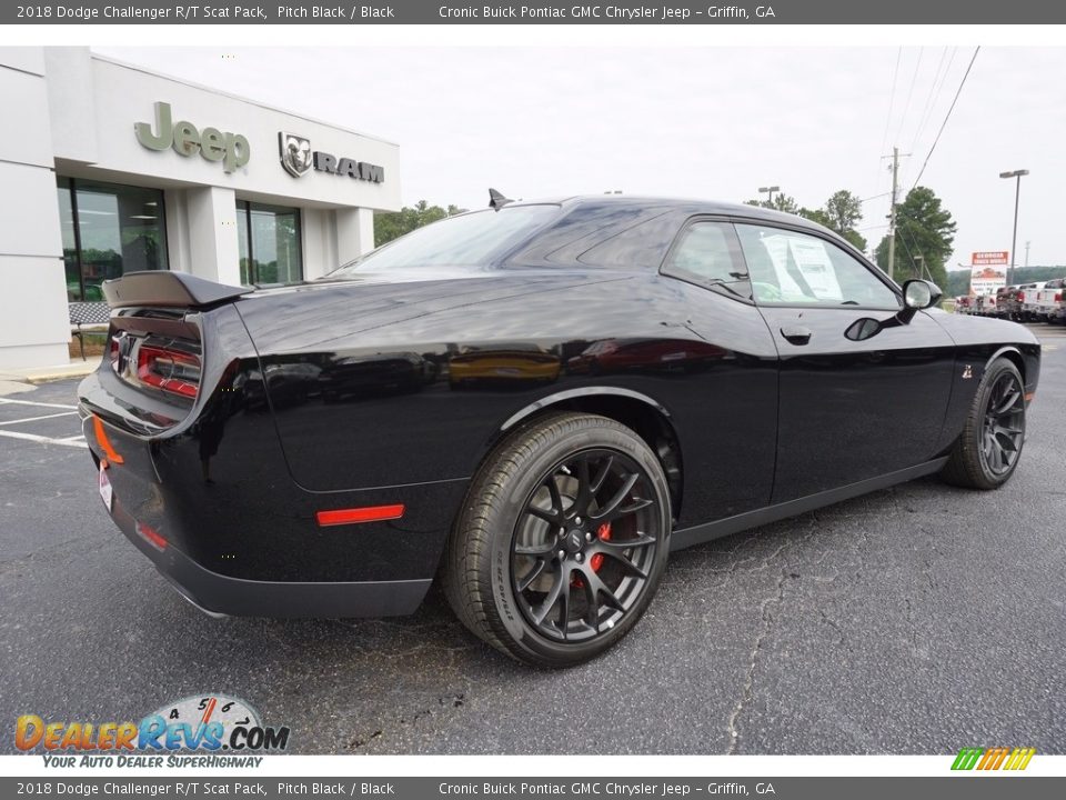 2018 Dodge Challenger R/T Scat Pack Pitch Black / Black Photo #5