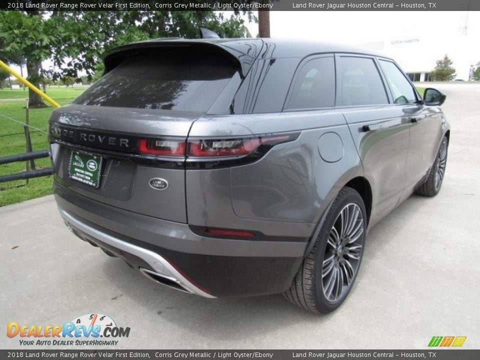 2018 Land Rover Range Rover Velar First Edition Corris Grey Metallic / Light Oyster/Ebony Photo #7