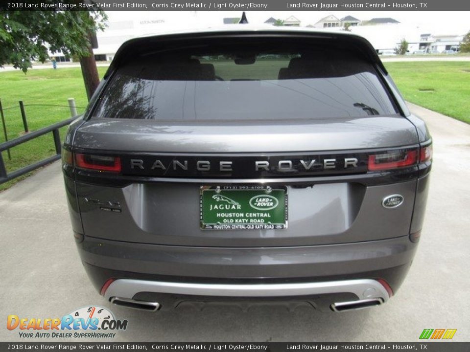 2018 Land Rover Range Rover Velar First Edition Corris Grey Metallic / Light Oyster/Ebony Photo #8