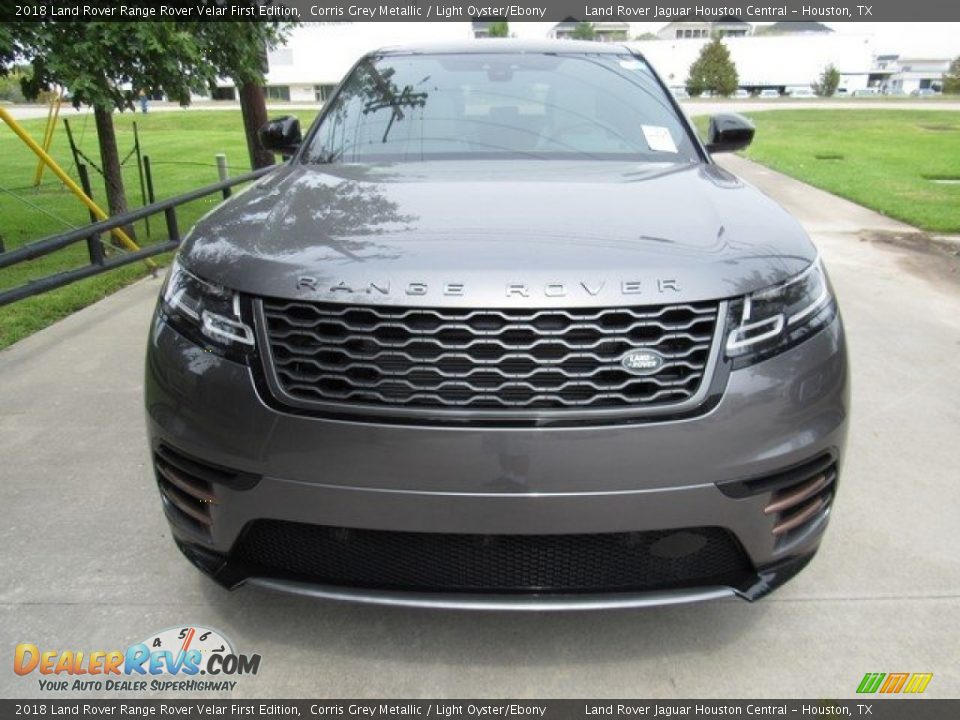2018 Land Rover Range Rover Velar First Edition Corris Grey Metallic / Light Oyster/Ebony Photo #9