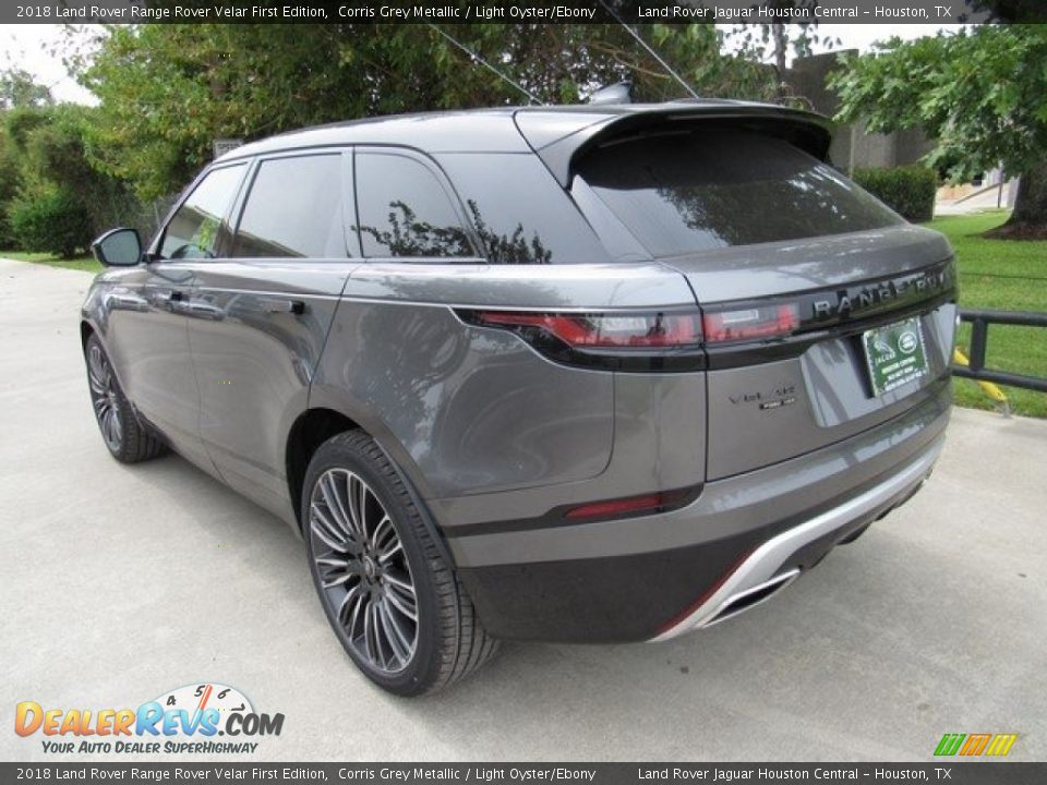 2018 Land Rover Range Rover Velar First Edition Corris Grey Metallic / Light Oyster/Ebony Photo #12