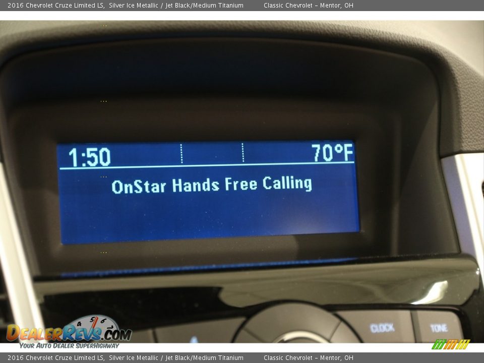 2016 Chevrolet Cruze Limited LS Silver Ice Metallic / Jet Black/Medium Titanium Photo #9