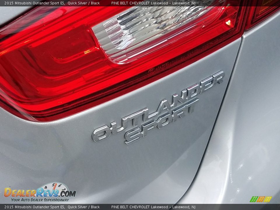 2015 Mitsubishi Outlander Sport ES Quick Silver / Black Photo #9
