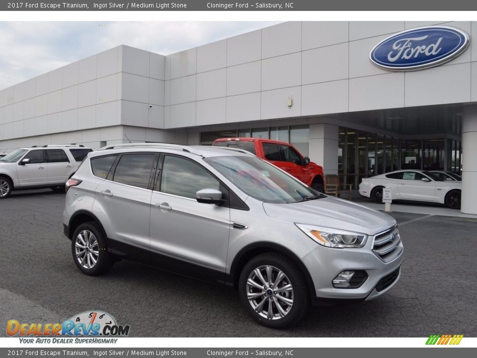 2017 Ford Escape Titanium Ingot Silver / Medium Light Stone Photo #1