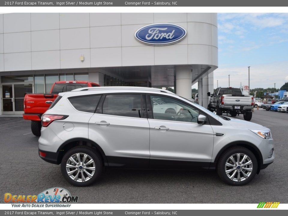 2017 Ford Escape Titanium Ingot Silver / Medium Light Stone Photo #2
