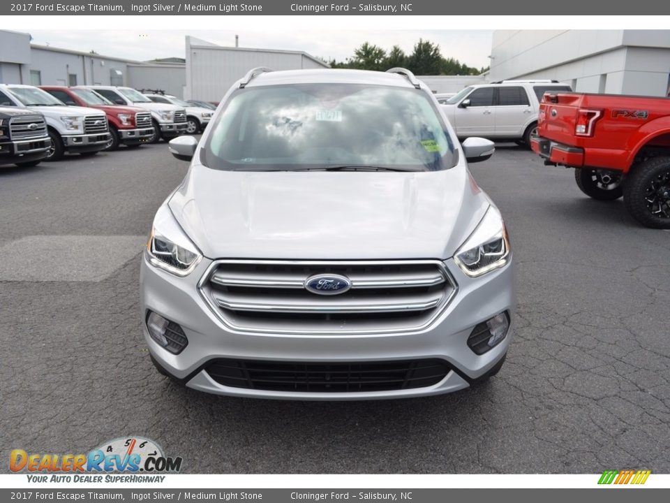 2017 Ford Escape Titanium Ingot Silver / Medium Light Stone Photo #4
