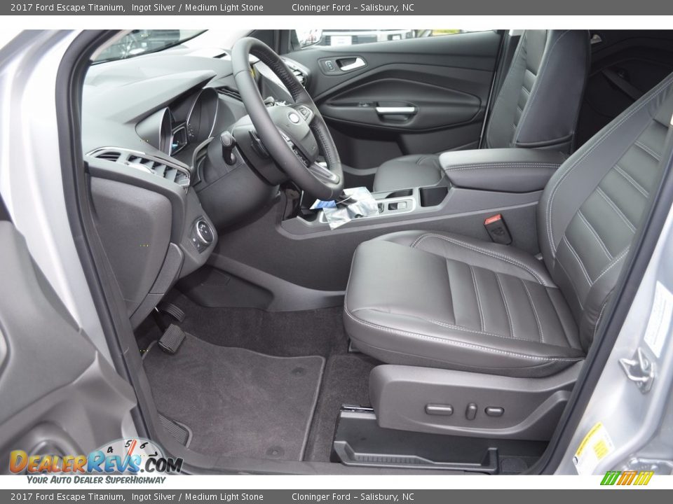 2017 Ford Escape Titanium Ingot Silver / Medium Light Stone Photo #6