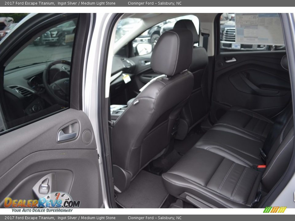 2017 Ford Escape Titanium Ingot Silver / Medium Light Stone Photo #8