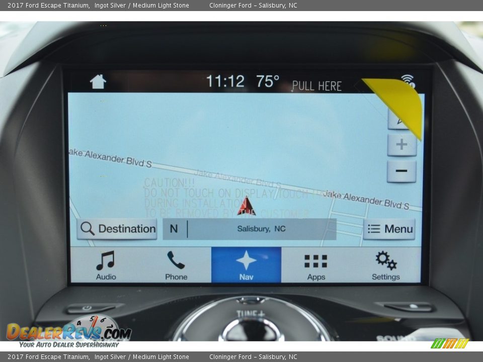 2017 Ford Escape Titanium Ingot Silver / Medium Light Stone Photo #14