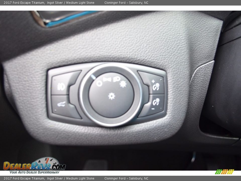 2017 Ford Escape Titanium Ingot Silver / Medium Light Stone Photo #19