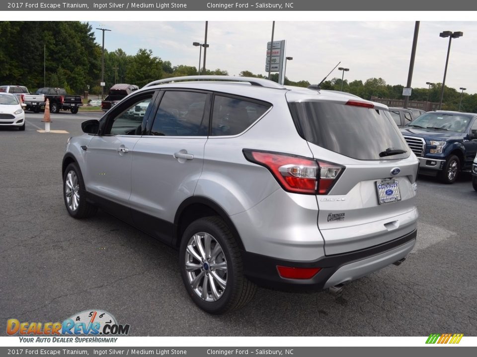 2017 Ford Escape Titanium Ingot Silver / Medium Light Stone Photo #21