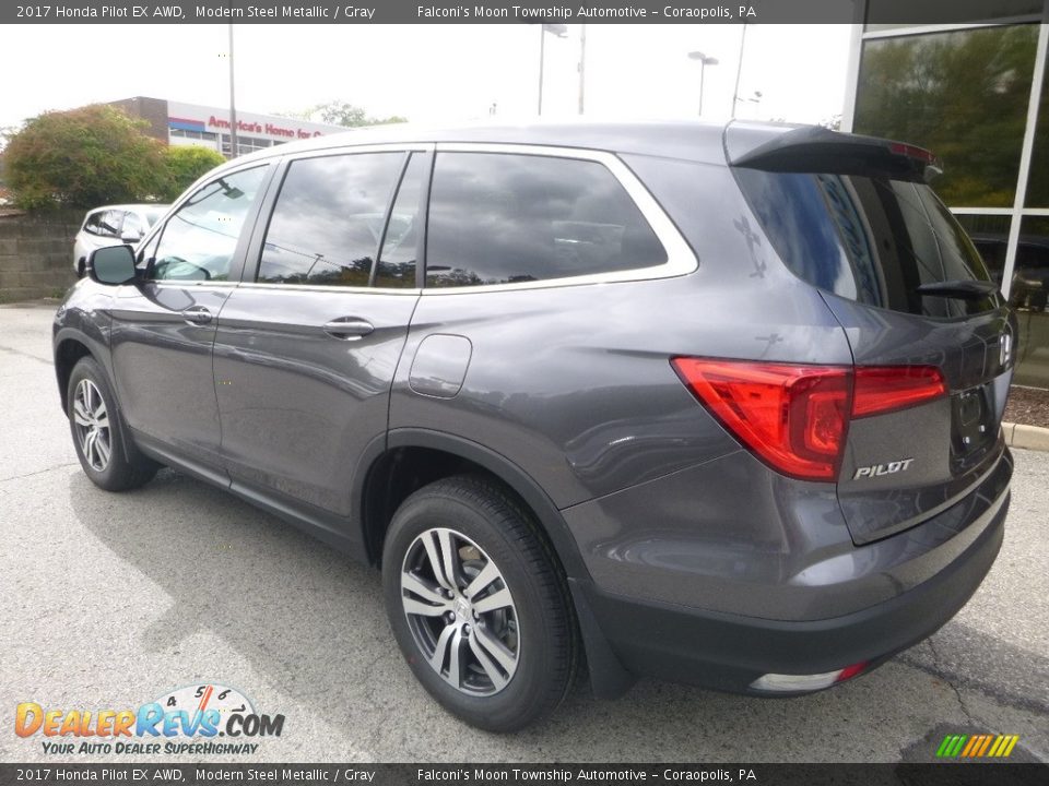 2017 Honda Pilot EX AWD Modern Steel Metallic / Gray Photo #2