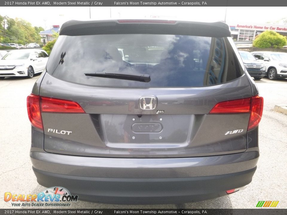 2017 Honda Pilot EX AWD Modern Steel Metallic / Gray Photo #3